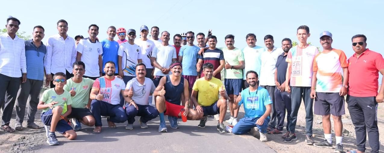 45 व्या वाढदिवसानिमित्त बाळासाहेब शिंगाडे यांची 45 किमी धाव पूर्ण; निरोगी जीवनशैलीचा प्रेरणादायी संदेश