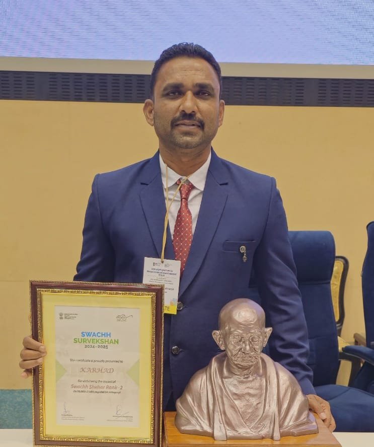 फलटण नगर परिषदेच्या आरोग्य निरीक्षक पदी मुकेश अहिवळे 