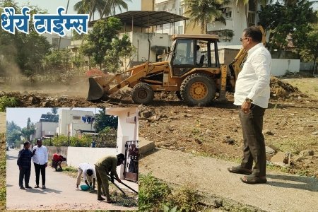 लक्ष्मीनगरमधील खूल्या जागेची स्वच्छता; नागरिकांच्या तक्रारींना प्रतिसाद : नूतन नगरसेवक संदीप चोरमले यांचा प्रभाग क्रमांक ११ मध्ये विविध कामांचा धडाका 